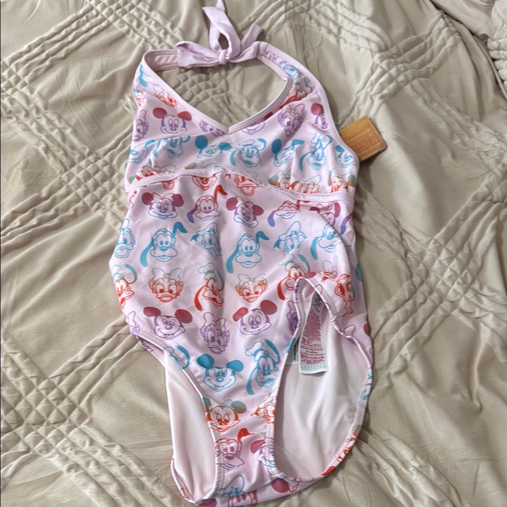 Colorful Disney Cartoon Character Swimsuit Women’s Large
